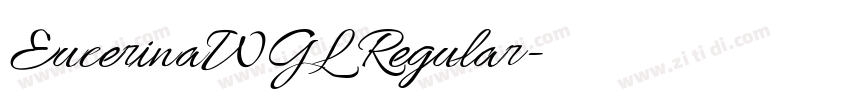 EucerinaWGL Regular字体转换 EucerinaWGL Regular字体转换